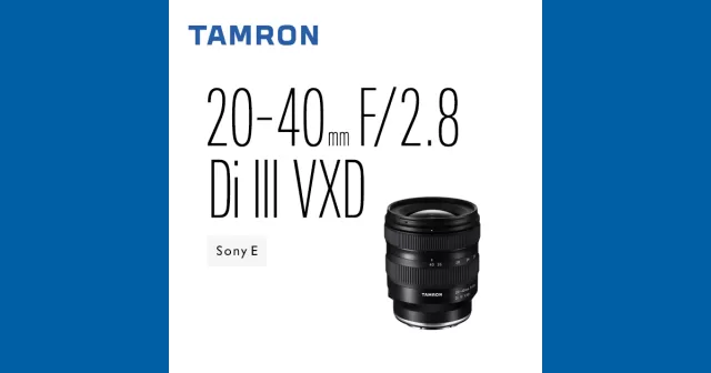 Tamron 20-40mm F/2.8 Di III VXD (SONY E)